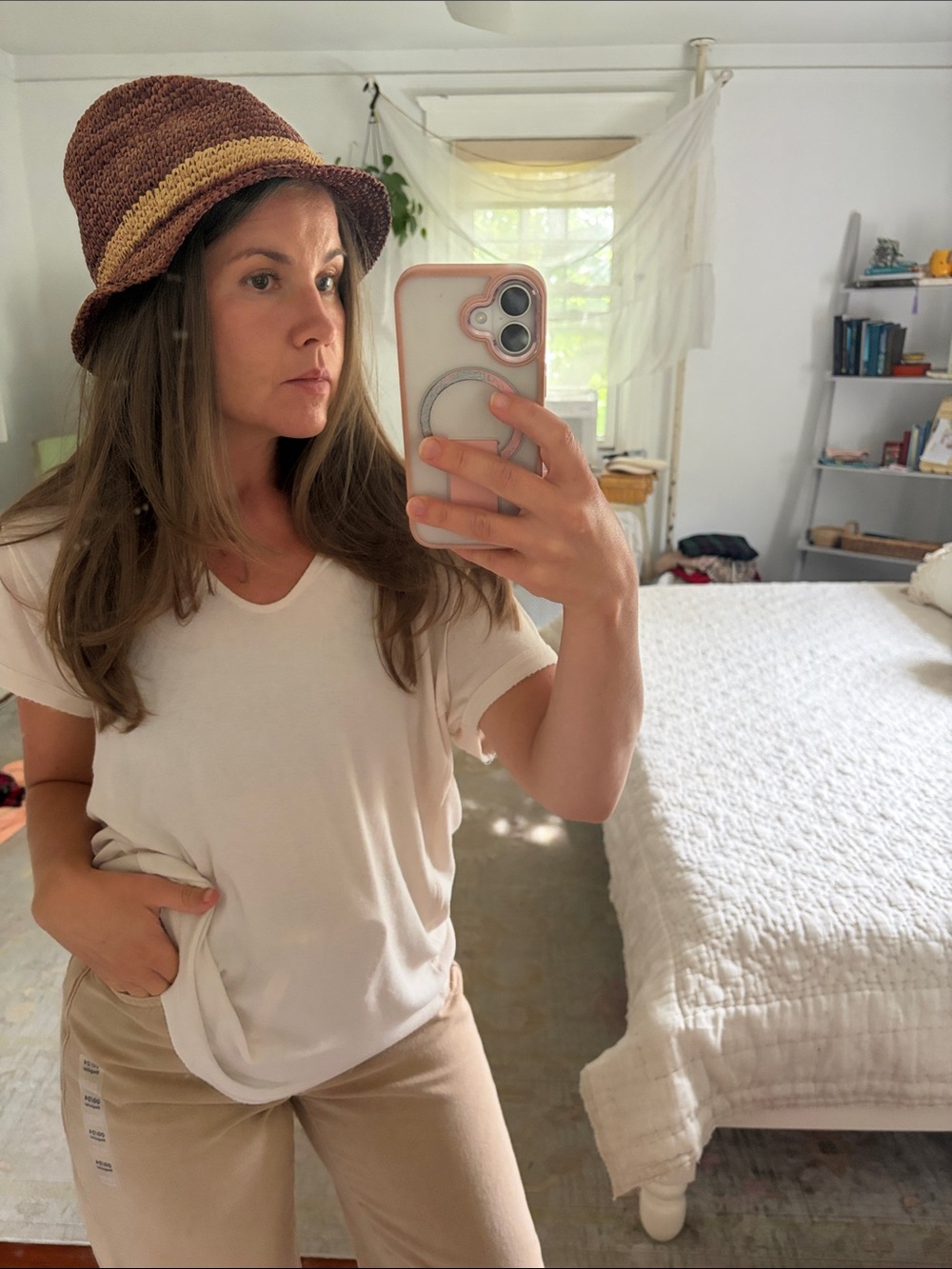 Vintage Christy’s Crown Tony Merenda Raffia bucket Hat
